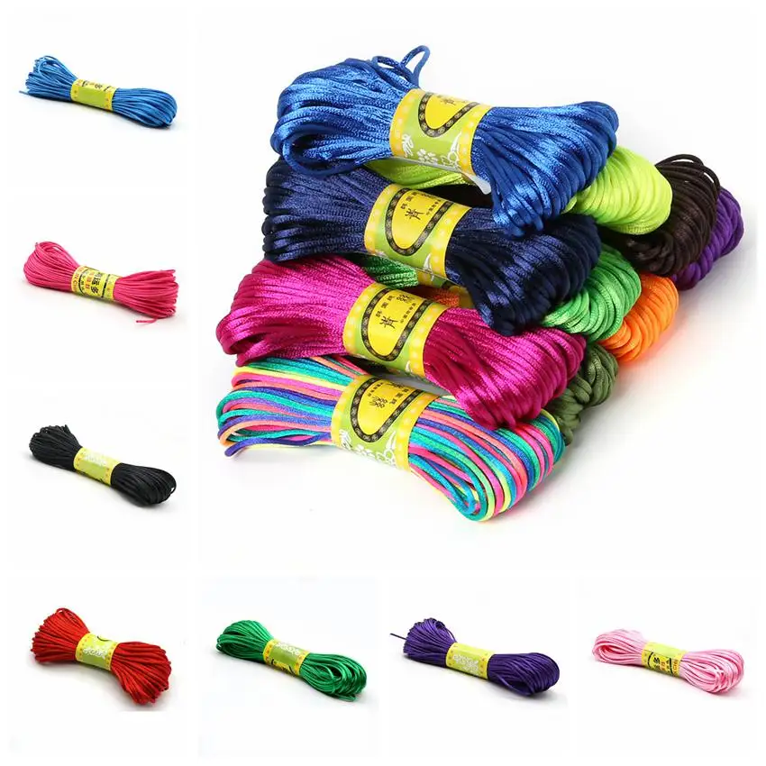 20 Meter 2mm Chinese Knot Cord Embroidery Thread Floss Sewing Skein Craft For Cross Stitch DIY Handmade Accessories | Дом и сад