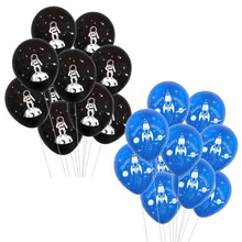 10Pcs Outer Space Party Astronaut Ballonnen Galaxy Thema Party Kids Verjaardag Feestartikelen Gelukkige Verjaardag Ballon Helium Globals