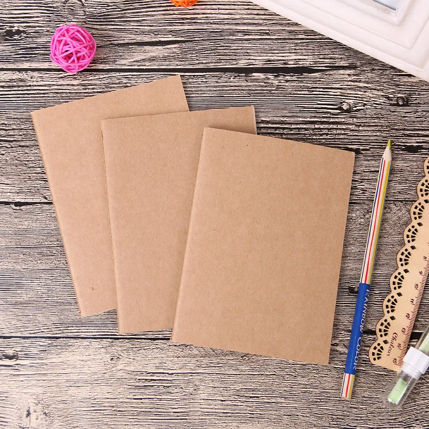 1PC Cowhide Paper Vintage Cover Travel Journal Notebook Blank Notepad Office School Stationery Supplies 1PC Cowhide Paper Vintage Cover Travel Journal Notebook Blank Notepad Office School Stationery Supplies