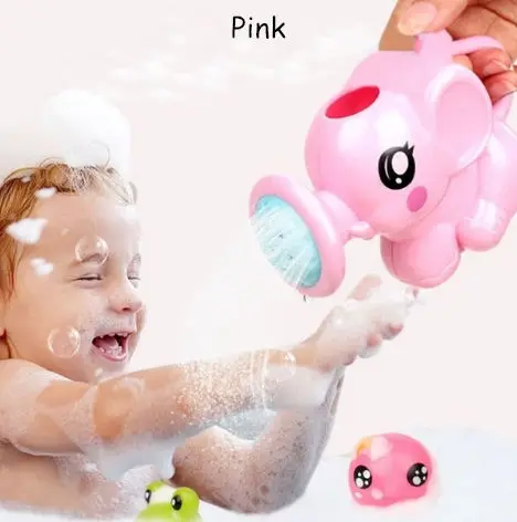 Classic Baby Bath Toys Lovely Plastic Elephant Shape Animal Children Bathroom Water Spray Toys For Baby Shower Swimming Toys Kid 8