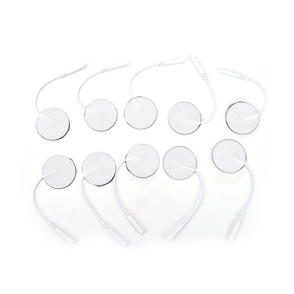 10pcs/lot Tens Acupuncture Slimming massager Digital Therapy Machine Massager Round Electrode Pads Non-woven Braces Supports 10pcs/lot Tens Acupuncture Slimming massager Digital Therapy Machine Massager Round Electrode Pads Non-woven Braces Supports