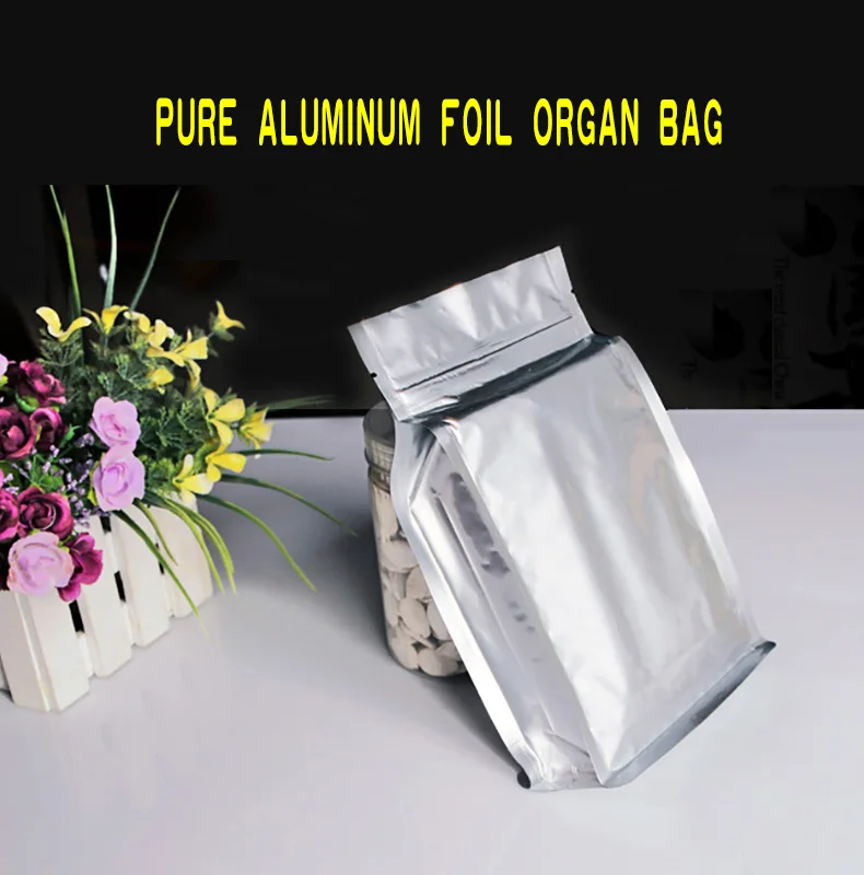 1 Pure aluminum foil organ bag,Standing,zipper,Reseal,Spool valve,frozen,cooked food,electronic products,medicine cosmetic,electronic  (1)