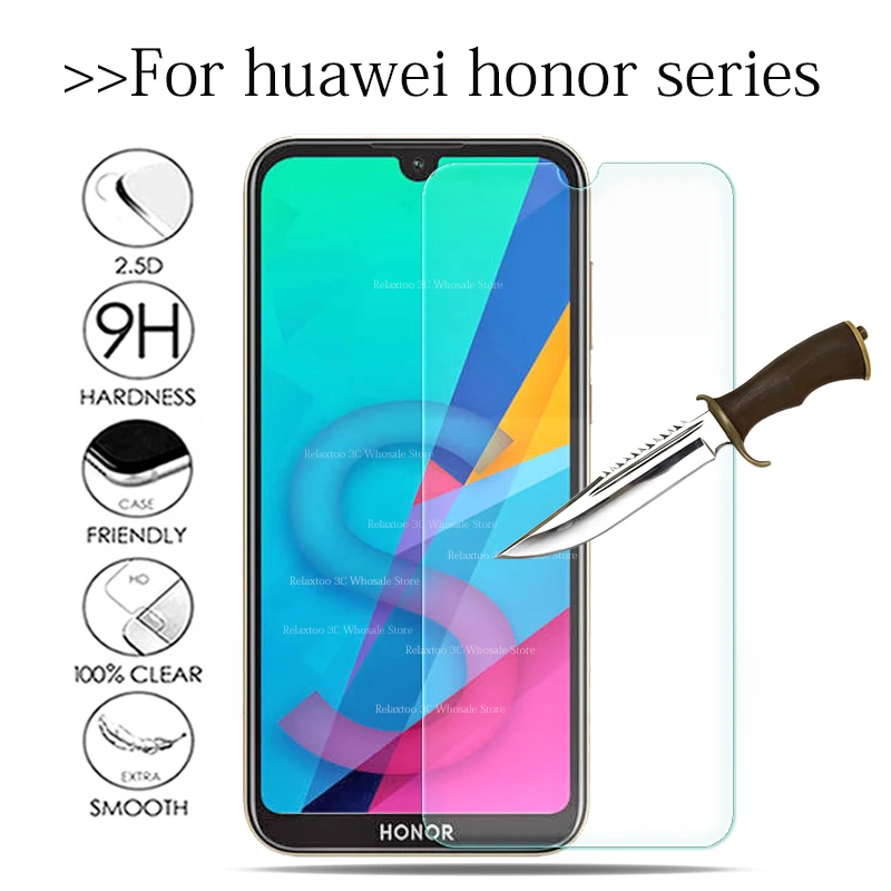 Для honor 8s Закаленное стекло для huawei honor 10 lite 9 светильник защитная пленка huawey honor 8x 10i 20i защитная пленка