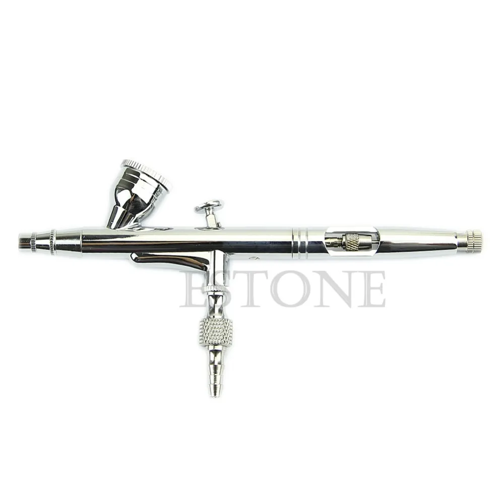 

Dual Action Gravity Feed Airbrush 0.3mm Gun Spray Art Paint Tattoo Nail Tool