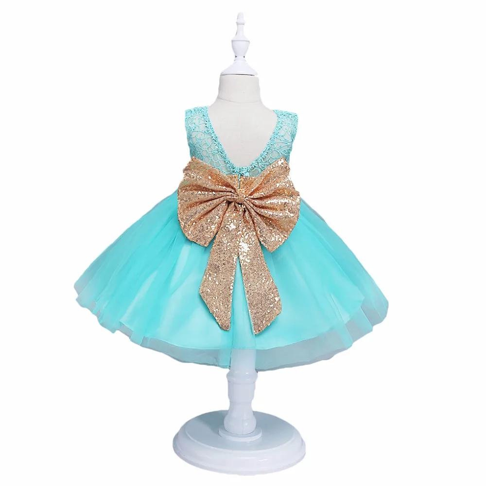 Г., модное платье с блестками и цветочным узором для девочек летние праздничные платья принцессы для дня рождения и свадьбы для маленьких детей Одежда для детей от 0 до 5 лет