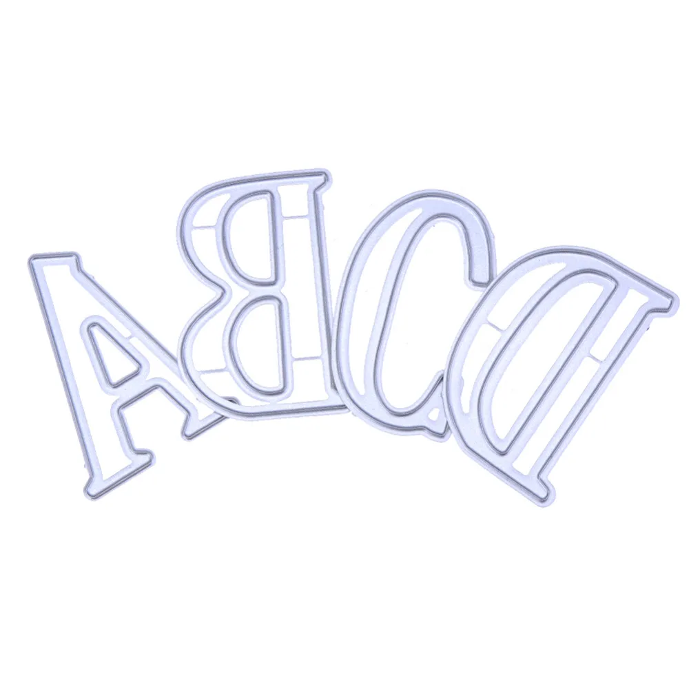 26pcs/lot 5CM Large Big Alphabet Letters Metal Cutting Dies for DIY Scrapbooking Photo Album Embossing Paper Cards Decor Crafts
