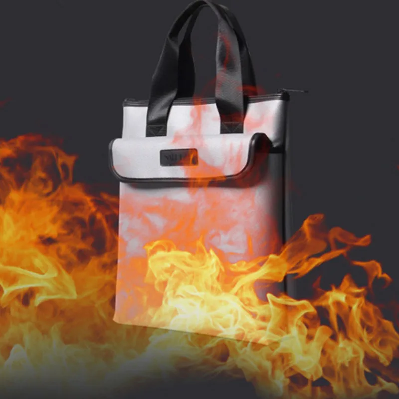 

Fireproof Document File Bag High Temperature Resistance Money Valuables Confidential file Protection Bag Safe Storage
