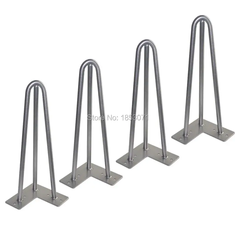 Free Shipping Hot sale Set of 4pcs Hairpin Legs Clear Color 12 Inch