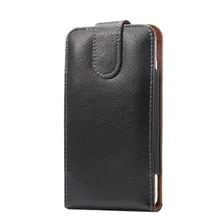 Genuine Leather Belt Clip Lichee Pattern Vertical Pouch Cover Case for Doogee X5 Max/X5 Pro/X3/Homtom HT7 Pro/F7 Pro/X9 Pro/Y6C