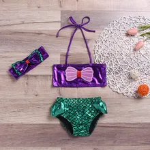 ARLONEET/купальник для девочек; купальный костюм из двух предметов с бантом для девочек; купальный костюм; Набор для волос; купальный костюм для маленьких девочек