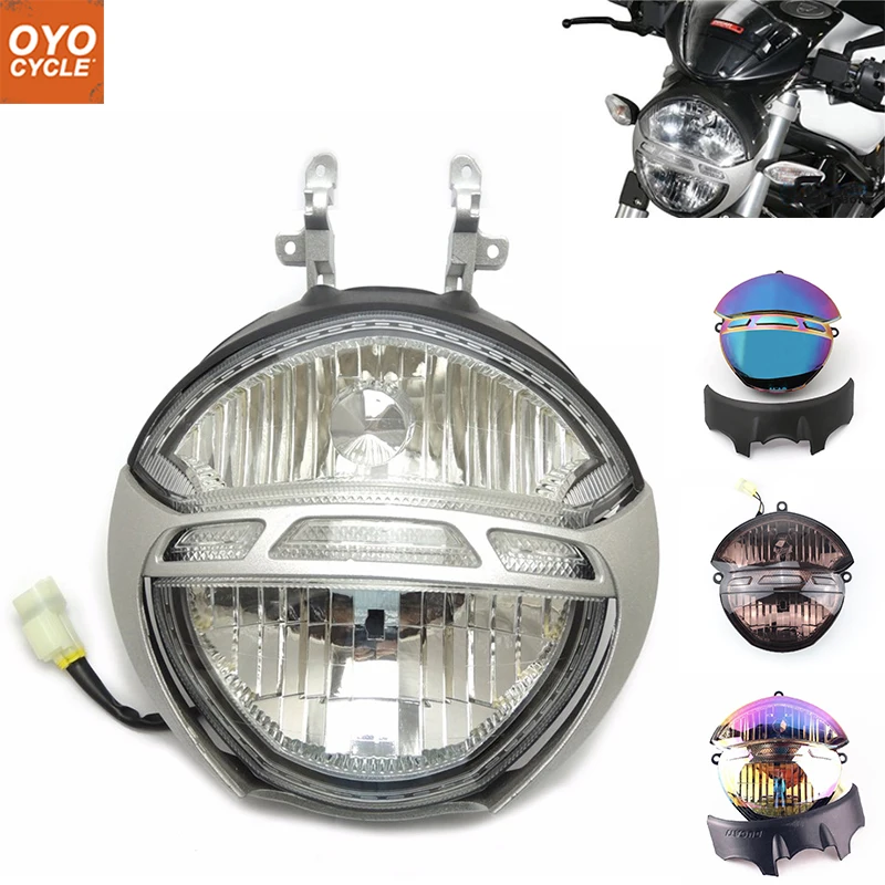 

For Ducati Monster 696 659 795 796 1000 1100/S Motorcycle Front Headlight Head Light Lamp Headlamp Assembly CLEAR