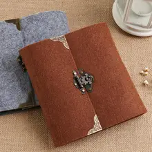 Три размера s m l войлочный замок ретро DIY Фотоальбом/блокнот ручной пасты Тип креативный Подарочный дневник на день рождения, школьные принадлежности