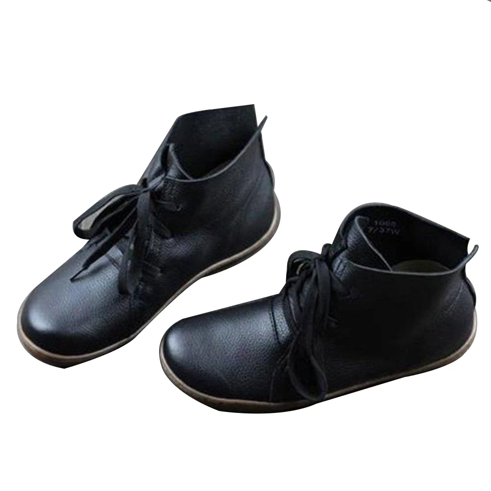 Fashion Soft Comfortable Casual Shoes Retro Hand-Sewing Shoes Women Sneakers Flats Genuine Leather Soft Bottom Women Sneakers - Цвет: Black