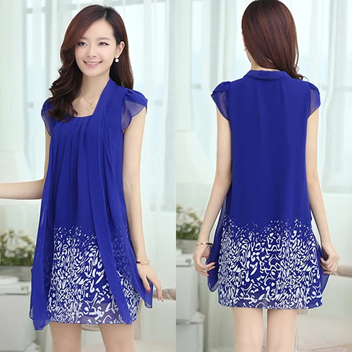 casual chiffon dresses short