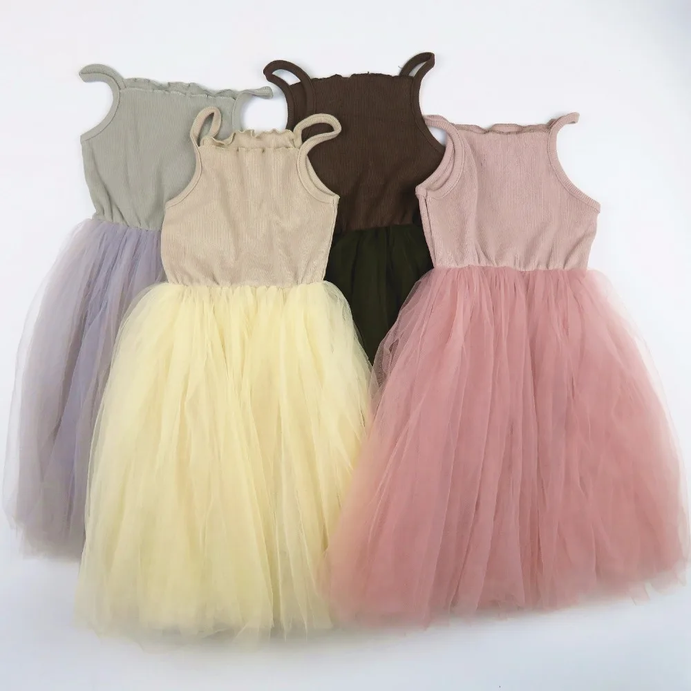 Платье для маленьких девочек новые летние Лидер продаж детские танцевальные производительность принцессы трапециевидной формы платья Детские платья