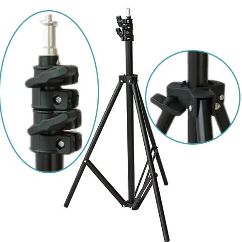 2m Light Stand Max Load to 3KG Tripod for Photo Studio Softbox Video Flash Reflector Lighting Backg