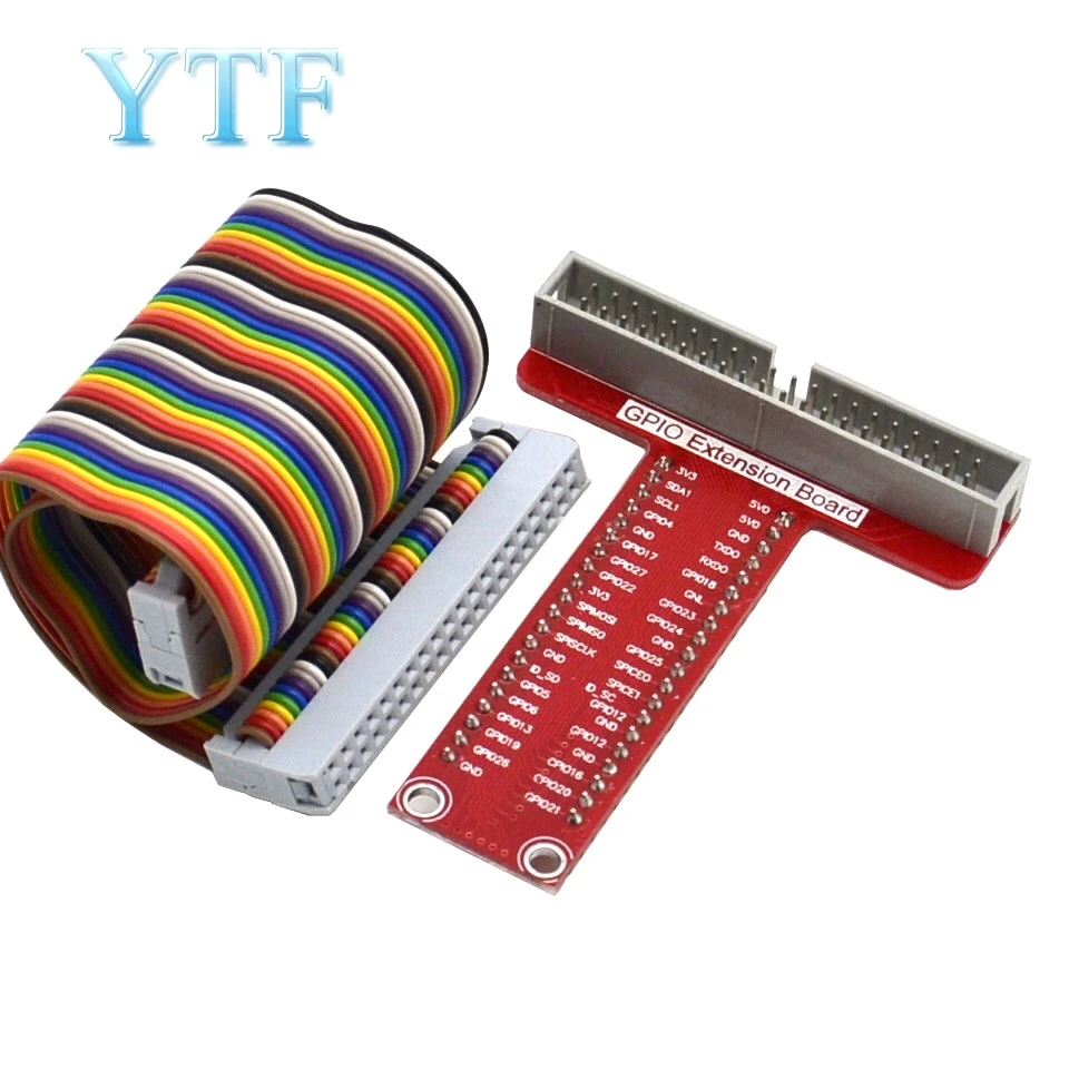 Raspberry pie Raspberry Pi 3B+/4B Accessories T type GPIO expansion board + Raspberry pi 40P cable