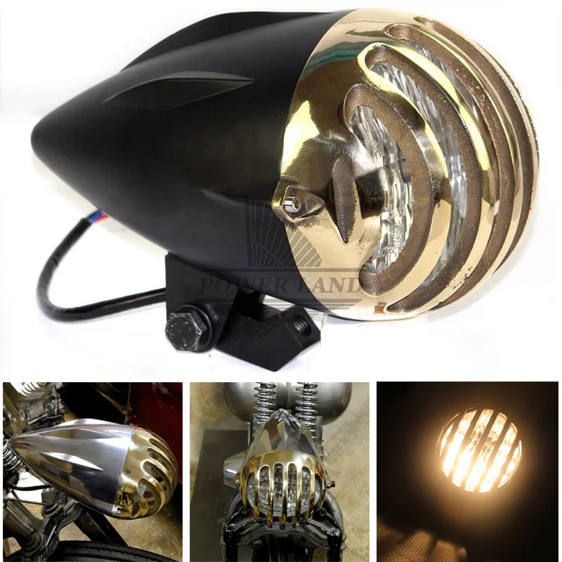 How To Adjust Headlights >> Old School Vintage Bullet Motorcycle 4.5"Invader Torpedo ... How To Adjust Headlights >> Old School Vintage Bullet Motorcycle 4.5"Invader Torpedo ...