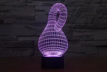 The new 7 color font b 3D b font USB creative Nightlight font b LED b