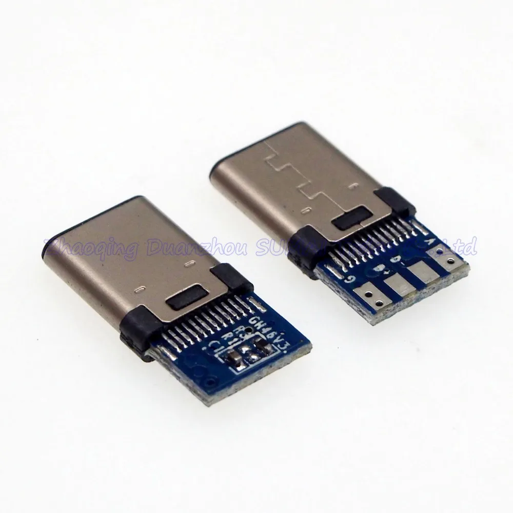 50 шт./лот USB3.1 C type usb штекер PCB двусторонняя вставка OTG Эндрюс для телефона|usb usb|usb