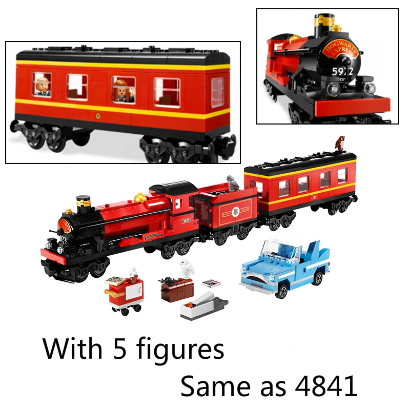 

16031 724 Pcs Harry Potter Hogwarts Express Building Blocks Bricks Educational Toys for Children Gift Compatible with Legoe 4841
