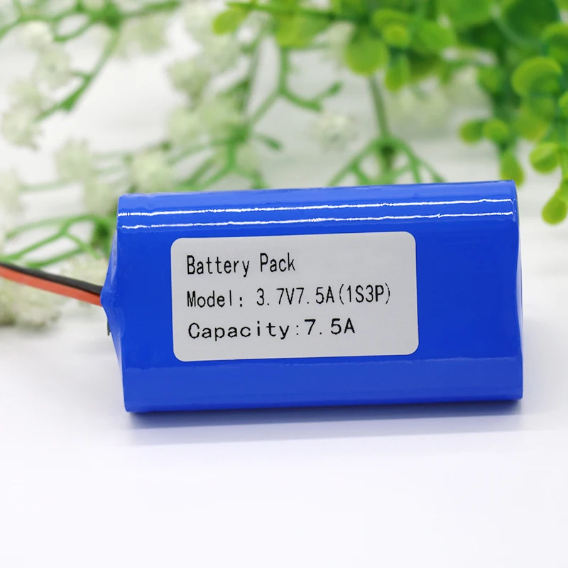 KLUOSI 1S3P 3 7 V/4 2 V 7500mAh литий ионный аккумулятор с BMS для рыболовных фар Bluetooth