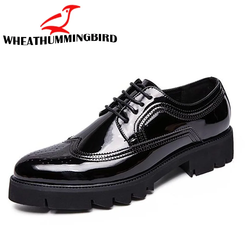 Роскошные брендовые кожаные модные выразительные мужские деловые туфли черного цвета с острым носком классические свадебные туфли мужские модельные туфли LH-75
