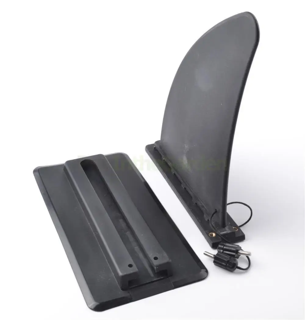 Black Tracking Integral Fin Skeg Watershed Board For Inflatable Boat Kayak Canoe Rubber Dinghy Accessories