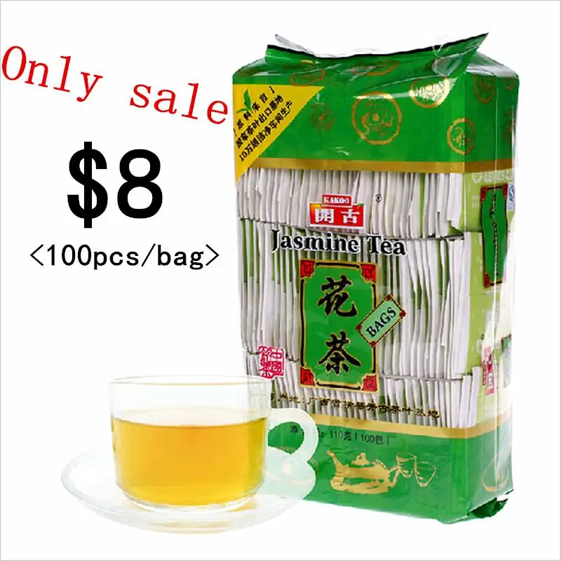 

Hot sale China 100pcs/bag Jasmine tea organic matcha green tea 2016 leaves powder bags extract sunshine teas slimming tea