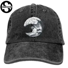 SAMCUSTOM Мопс кто любит surf 3D творческая личность из стираного денима Шапки осень лето Для мужчин Для женщин Гольф для загара Хоккей шапки
