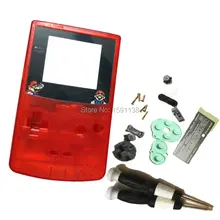 Zuczug Кристалл красного цвета Пластик чехол подходит для nintendogbc Gameboy Цвет Ретро консоли заменить повреждения Корпус с отвертки