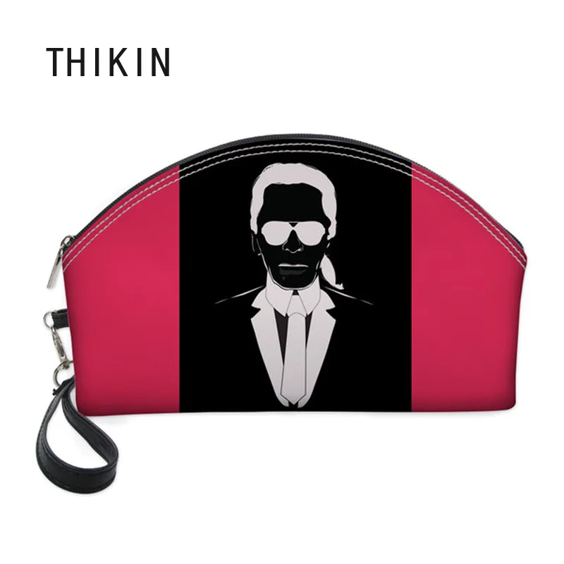 THIKIN Fashion Vogue Karl Lagerfelds Cosmetic Bag 3D Printing Women Travel Make Up Toiletry Bags Makeup Handbag Organizer Case THIKIN Fashion Vogue Karl Lagerfelds Cosmetic Bag 3D Printing Women Travel Make Up Toiletry Bags Makeup Handbag Organizer Case