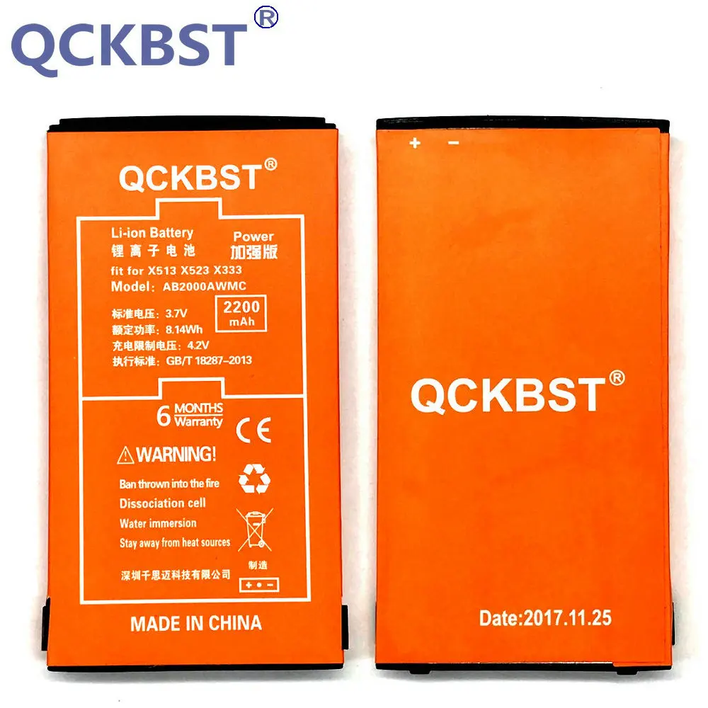 QCKBST AB2000AWMC Battery For PHILIPS Xenium X501 X513 X523 X130 X623