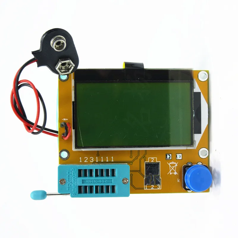 Mega328 M328 LCR-T4 12846 LCD Digital Transistor Tester Meter Backlight Diode Triode Capacitance ESR Meter MOSPNPNPN LCR 1
