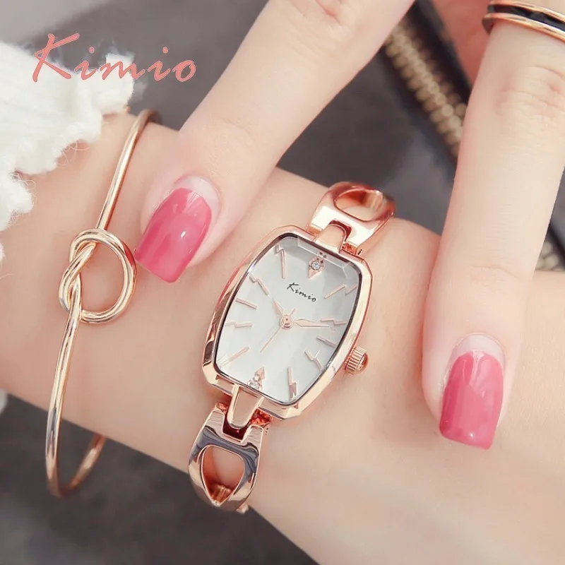 KIMIO Tonneau Ladies Watches Women Fashion Watch 2018 Brand Luxury Rectangle Rose Gold Watch Bracelet Wrist Watches For Women KIMIO Tonneau Ladies Watches Women Fashion Watch 2018 Brand Luxury Rectangle Rose Gold Watch Bracelet Wrist Watches For Women