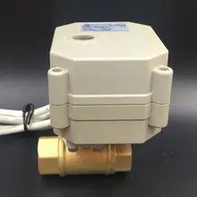 BSP 1/4 ''DC12V DC24V 2/3/5/7 провода 2-полосная DN8 Электрический моторизованный шаровой клапан с индикатором положения TF8-B2-C