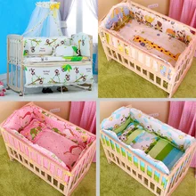 100x60 см хлопковый Детский Комплект постельного белья, Детский комплект постельного белья с мультяшными животными, Комплект постельного белья для новорожденных, комплект для детской кроватки, детская кровать, бампер CP01