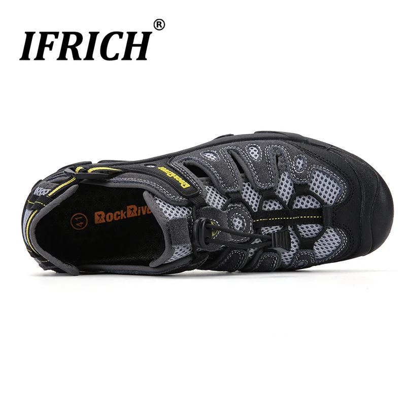  Summer Men Hiking Shoes Big Size Mens Outdoor Walking Sandals for Men Anti Slip Mountain Trekking S