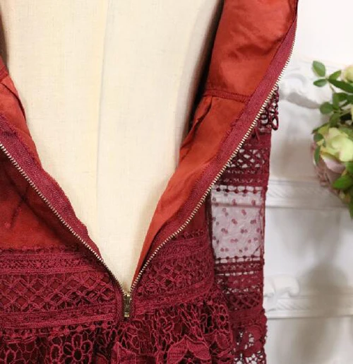 Женское кружевное платье трапеция с длинным рукавом|vestido a|dress vestidosslim dress |