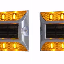 2 шт. солнечной кошачий глаз Дорожная разметка Maker Путь Палуба док LED постоянный свет