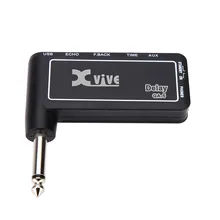 Mini Rechargeable Electric Guitar Plug Headphone Amp Amplifier Digital Delay Effect Guitar Accessory