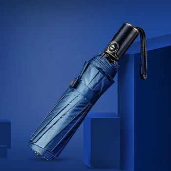 

automatic folding umbrella big men rain10 ribs windproof uv TTK brand waterproof man parasol auto male sun umbrella corporation