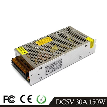 

5V 30A 150W LED Light Belt Driver Switching Power Supply 110/220VAC-DC5V Constant Voltage Transformer Monitoring CCTV CNC 100W
