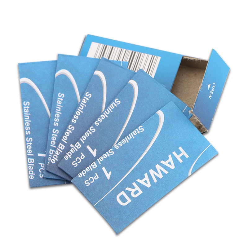 HAWARD 100 300 500 Pcs Classic Safety Razor Blade Straight Razor Double Edge Safety Razor Blade 3