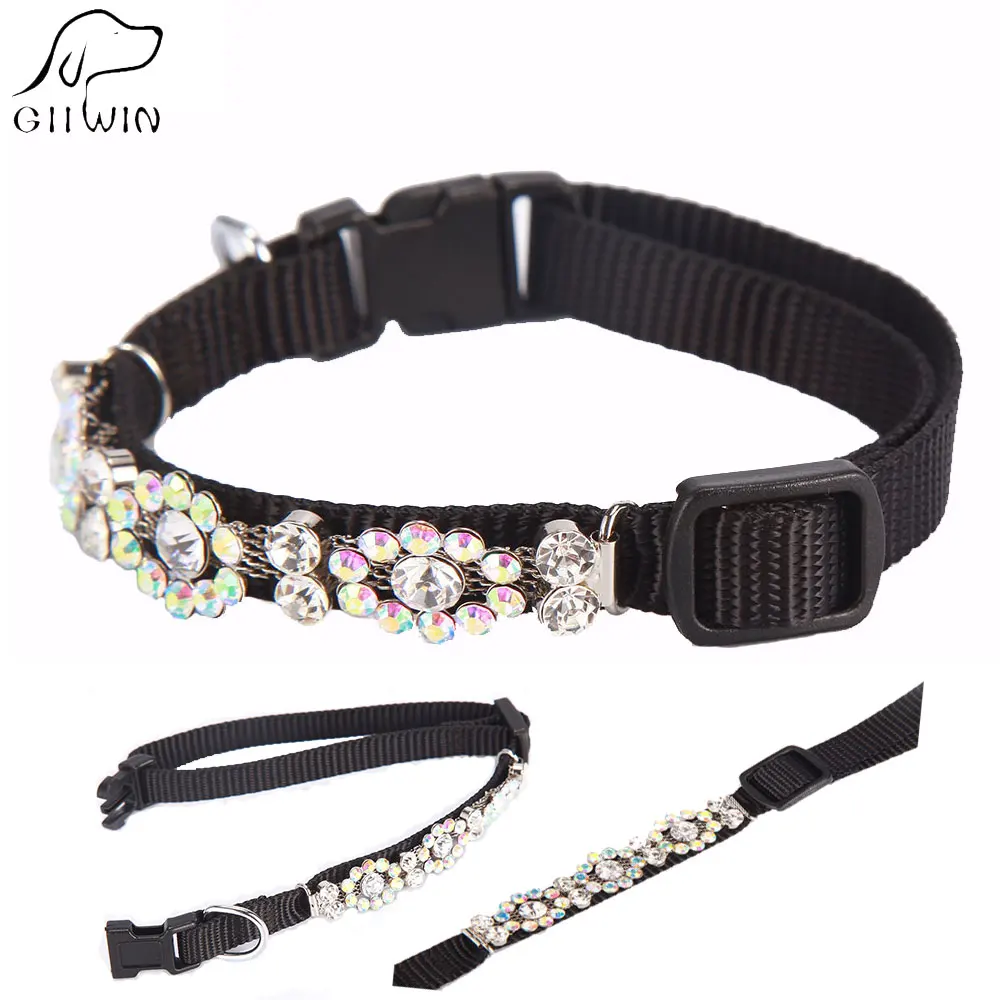 Pet Cat Collar Rhinestone for Kittens Pet Puppy Collar for Cat