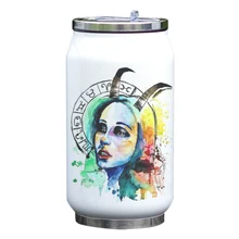 

12 Constellation Zodiac Sign Bottle Libra Scorpio Sagittarius Capricorn Aquarius Pisces Insulated Cola Shape Bottle Zodiac Gift