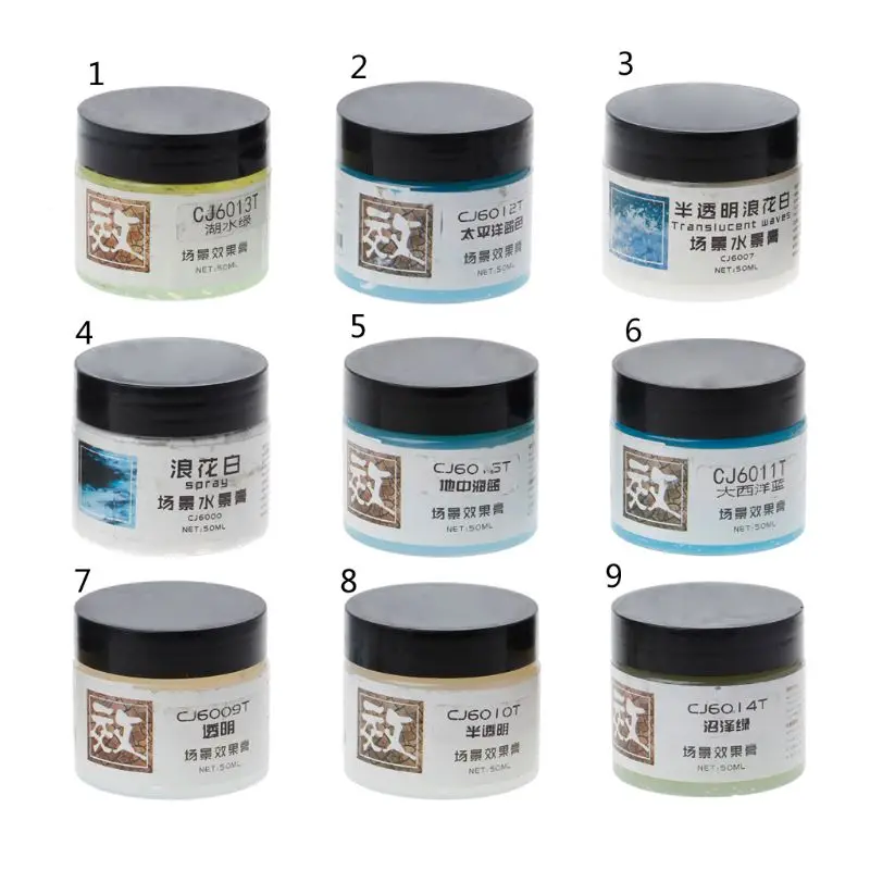 

50ML Ocean Lake Realistic Wave Rushing Waters Micro Landscape Resin Art Craft
