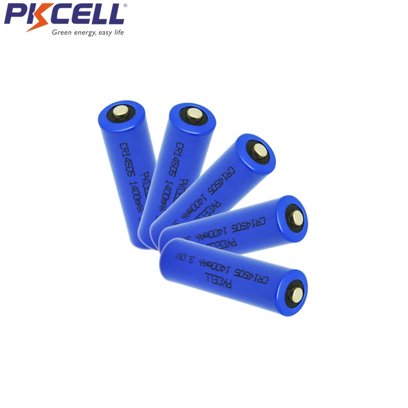 

5Pcs 3V CR14505 AA Li-MnO2 Battery 1400mAh 2A Batteries For Medical equipment Lamp Radio Eletronic Lock