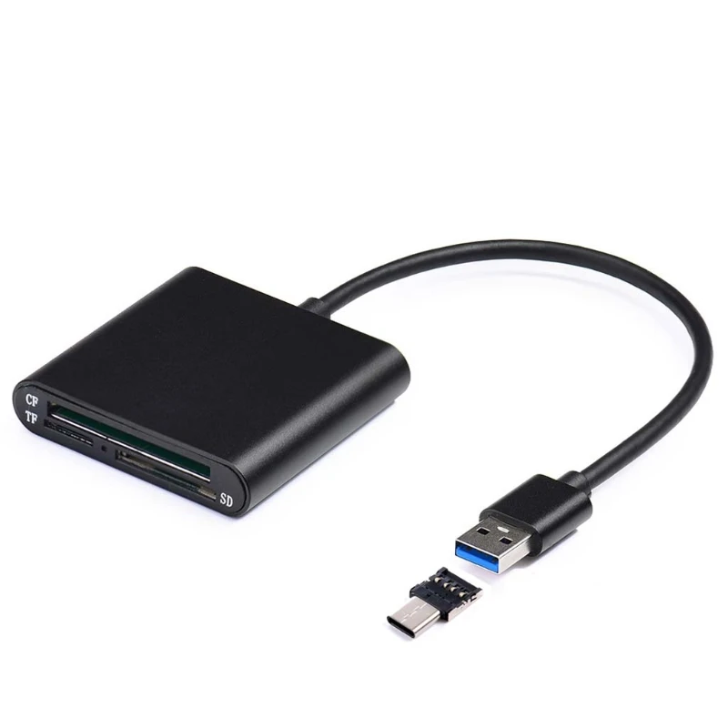 USB Card Reader 3,0 Тип C высокой Скорость CF SD Micro SD Card Reader для S8 Android ноутбук аксессуары