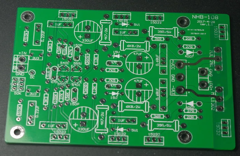 2,0 CH diy dartzeel NHB-108 на 2N5551/5401 Входная трубка+ MJ15032/15033 MJL1302/3281 усилитель мощности